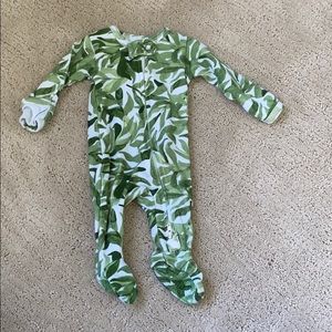 SpearmintLOVE Loved Baby Kelp footed romper